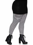 Tights, colorful stripes, XL to 4XL